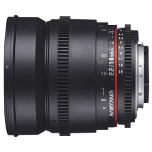 Samyang 16mm T2.2 V-DSLR Gran angular para Canon*